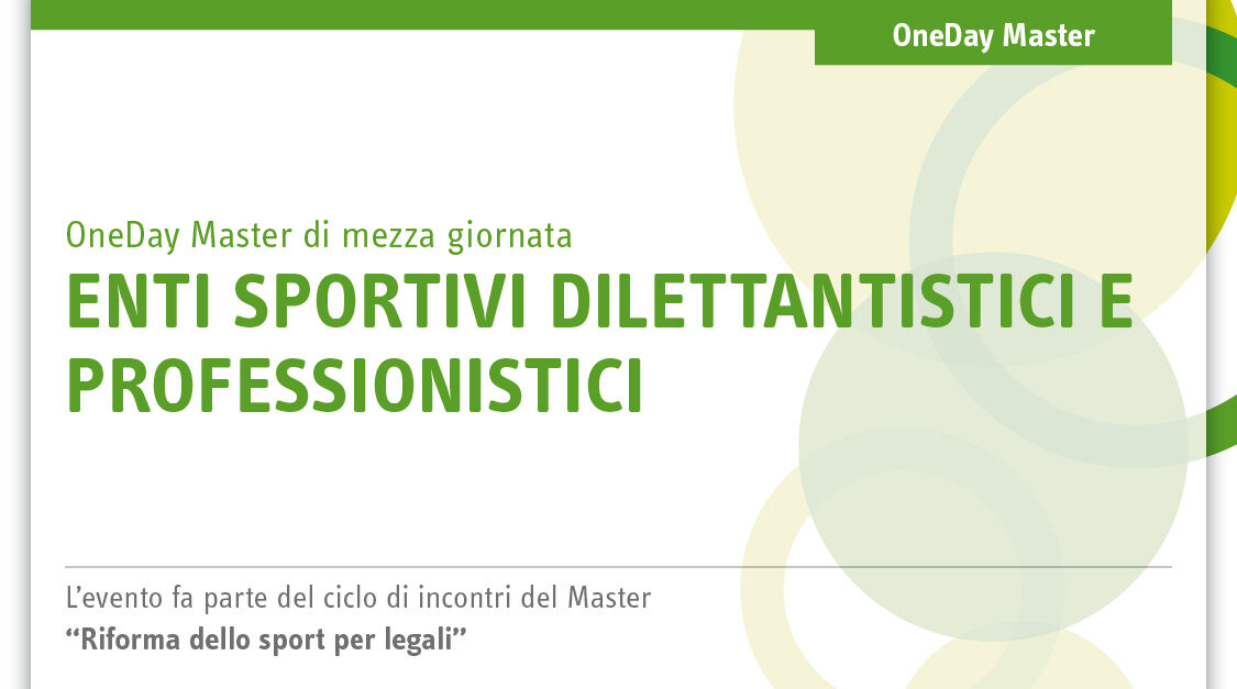 Immagine Enti sportivi dilettantistici e professionistici | Euroconference